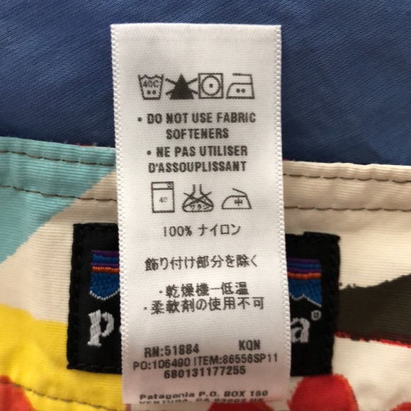 Men’s Patagonia swim trunks suit shorts size 34 - Picture 6 of 6